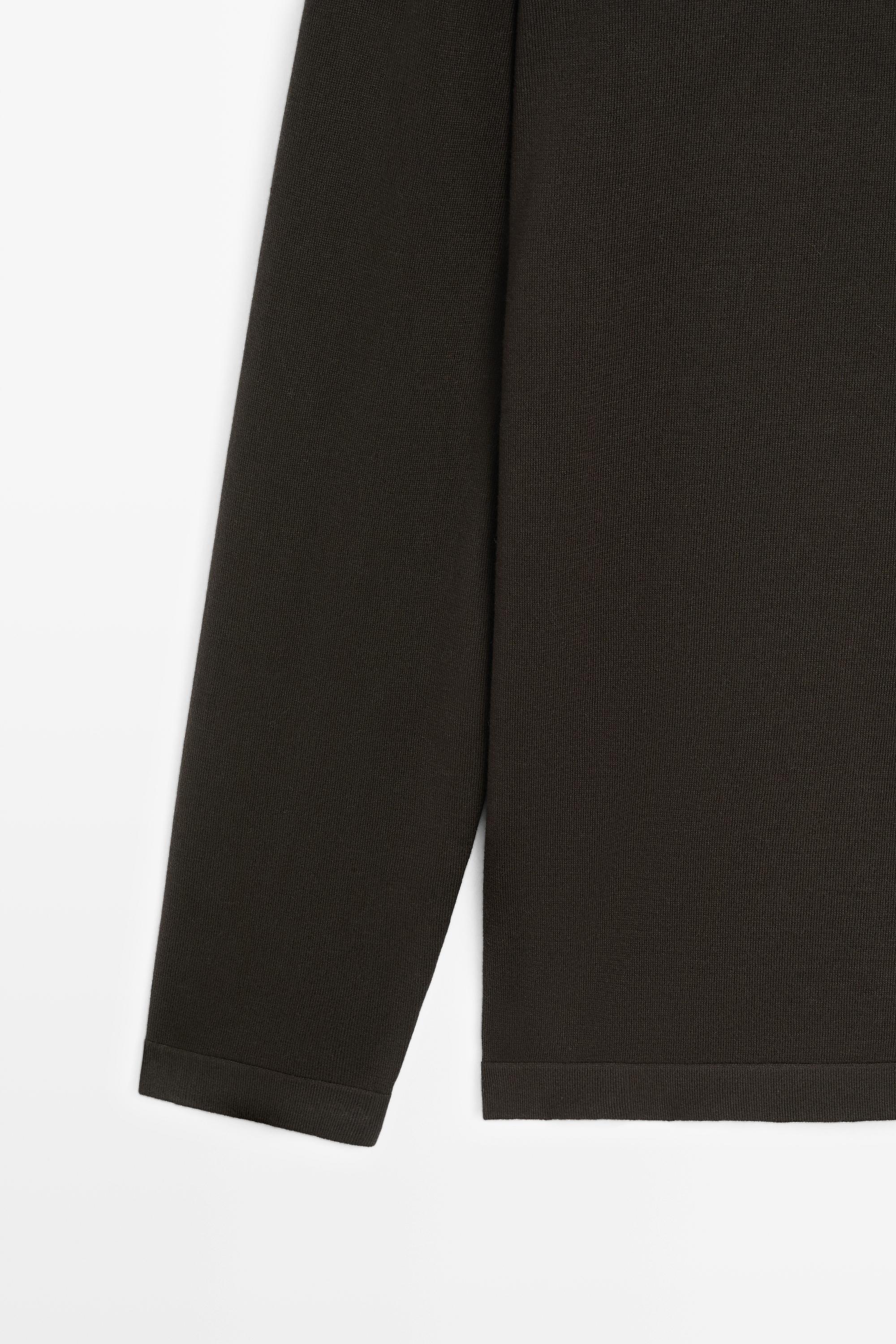 100% Cotton Henley Neck Knit Sweater